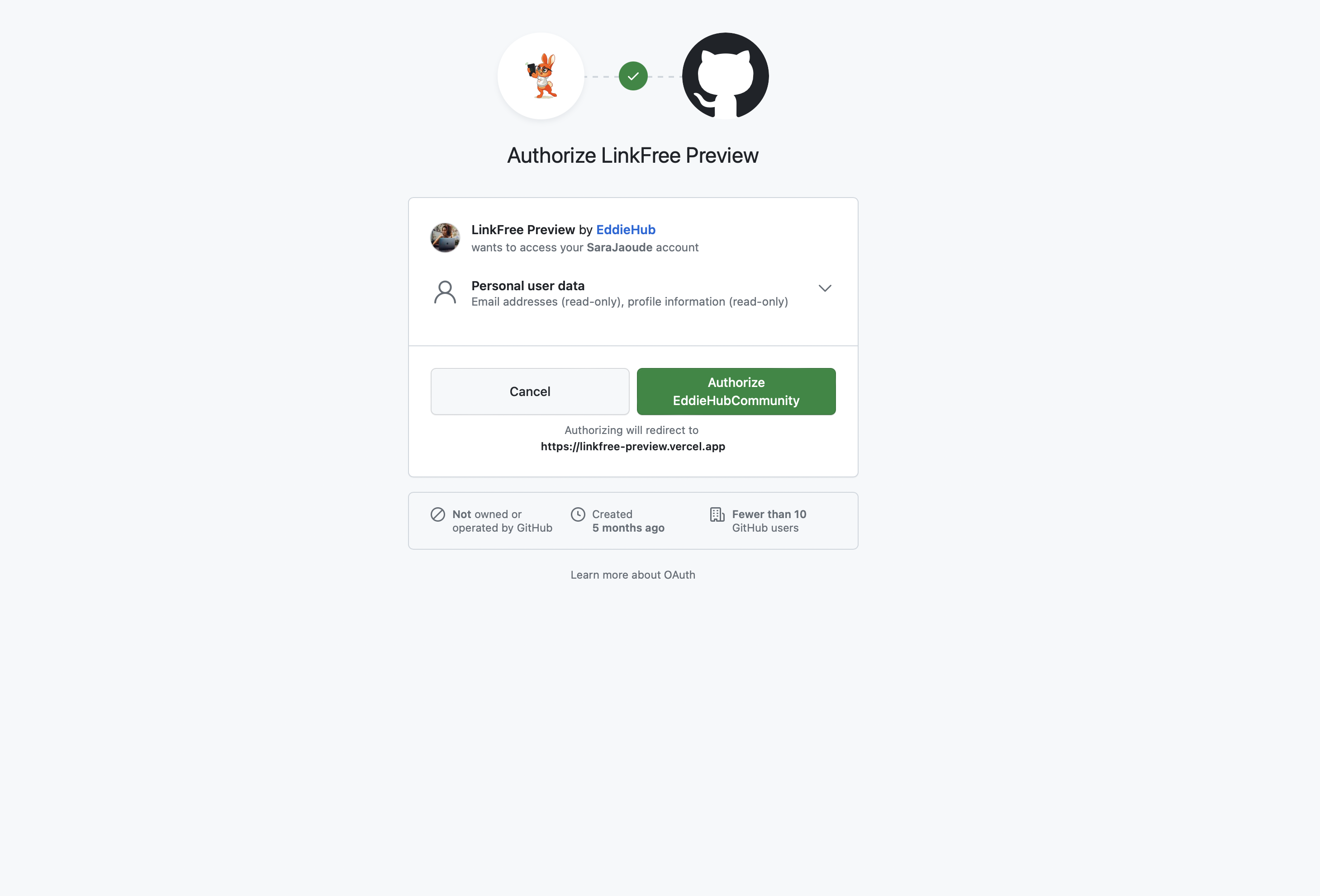 GitHub log in page