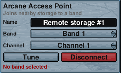 An access point named but not yet tuned