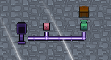 An active import bus beside a chest
