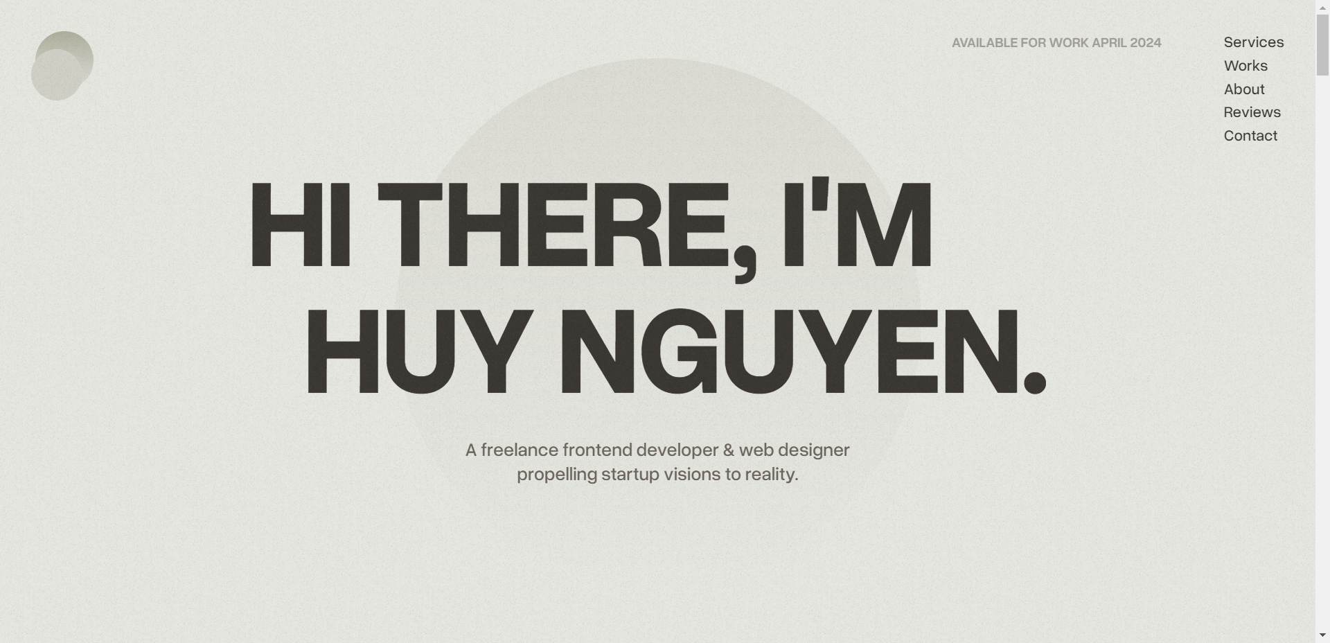 Huy Nguyen — Freelance Web Developer, Designer