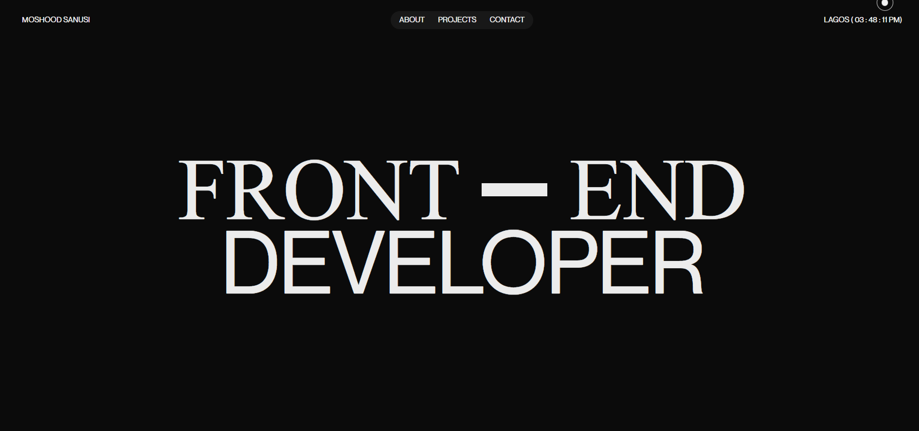 Moshood Sanusi - React JS Frontend Developer _ Portfolio