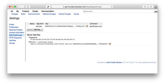 Gerrit SSH_key_-_complete Screen