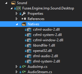 Native dlls in a Project Natives folder