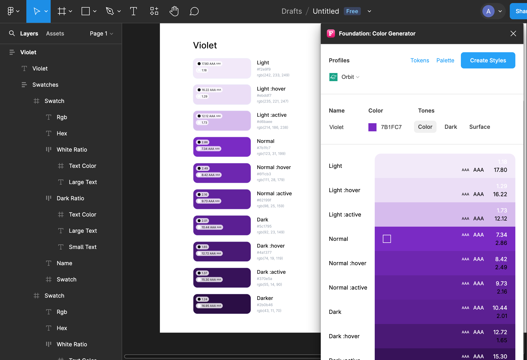 Fundation Color Generator