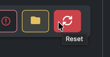 Screenshot of the 'Reset' button next to the mods path text field
