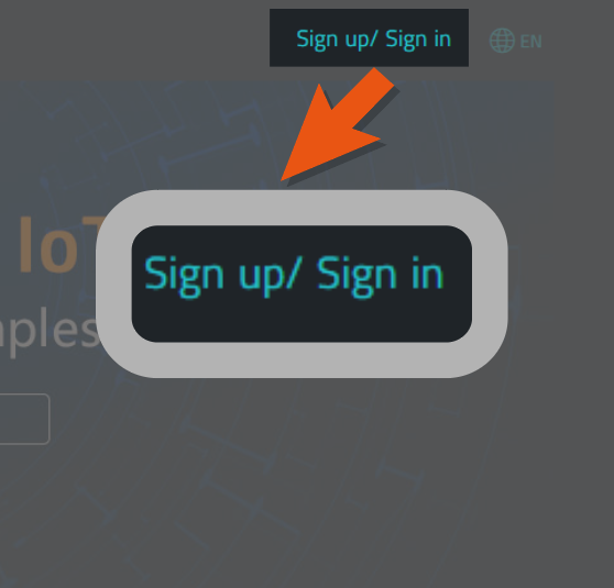 Click Sign Up/In