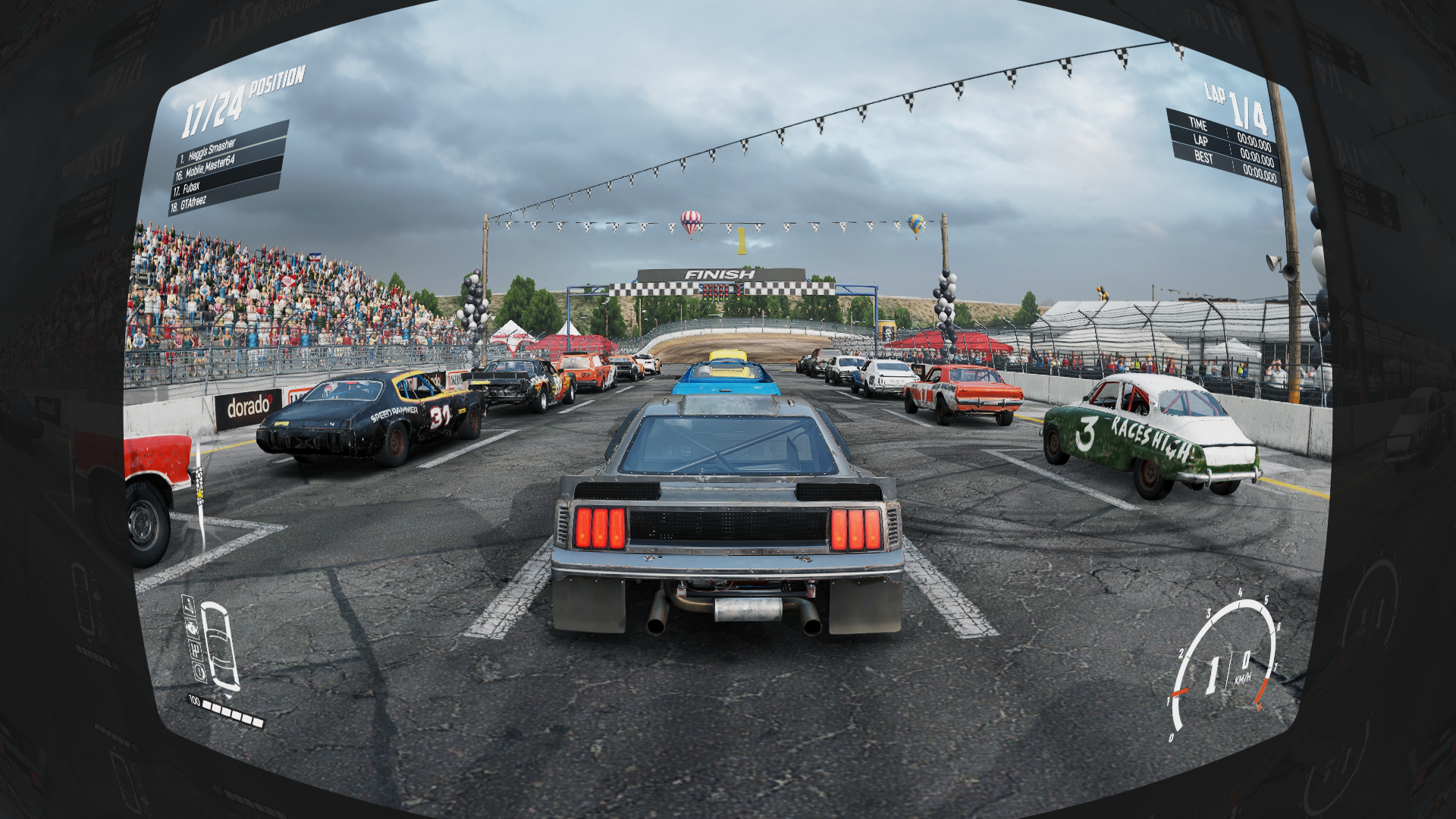 Wreckfest with Perfect Perspective shader