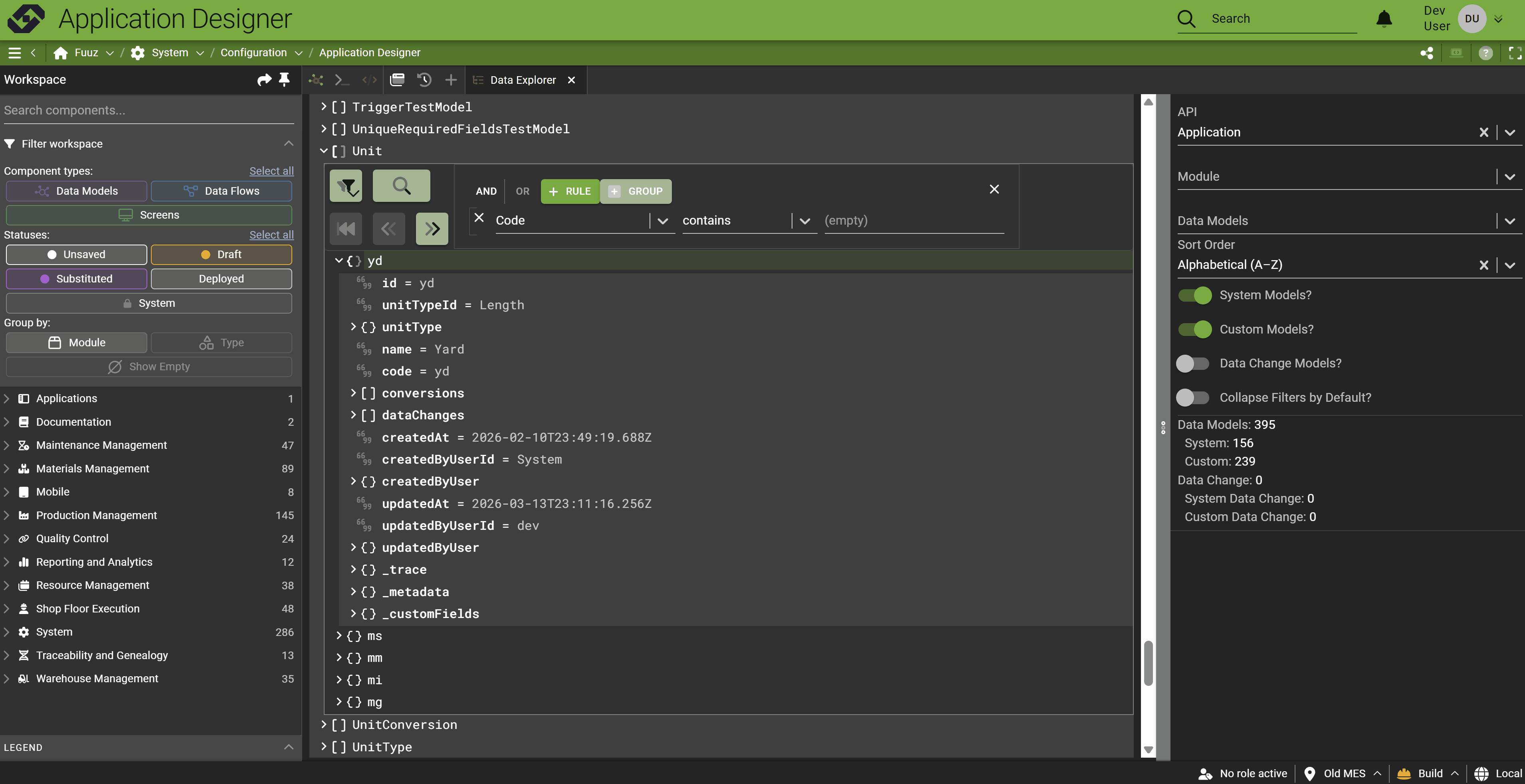 UNS/Data Explorer