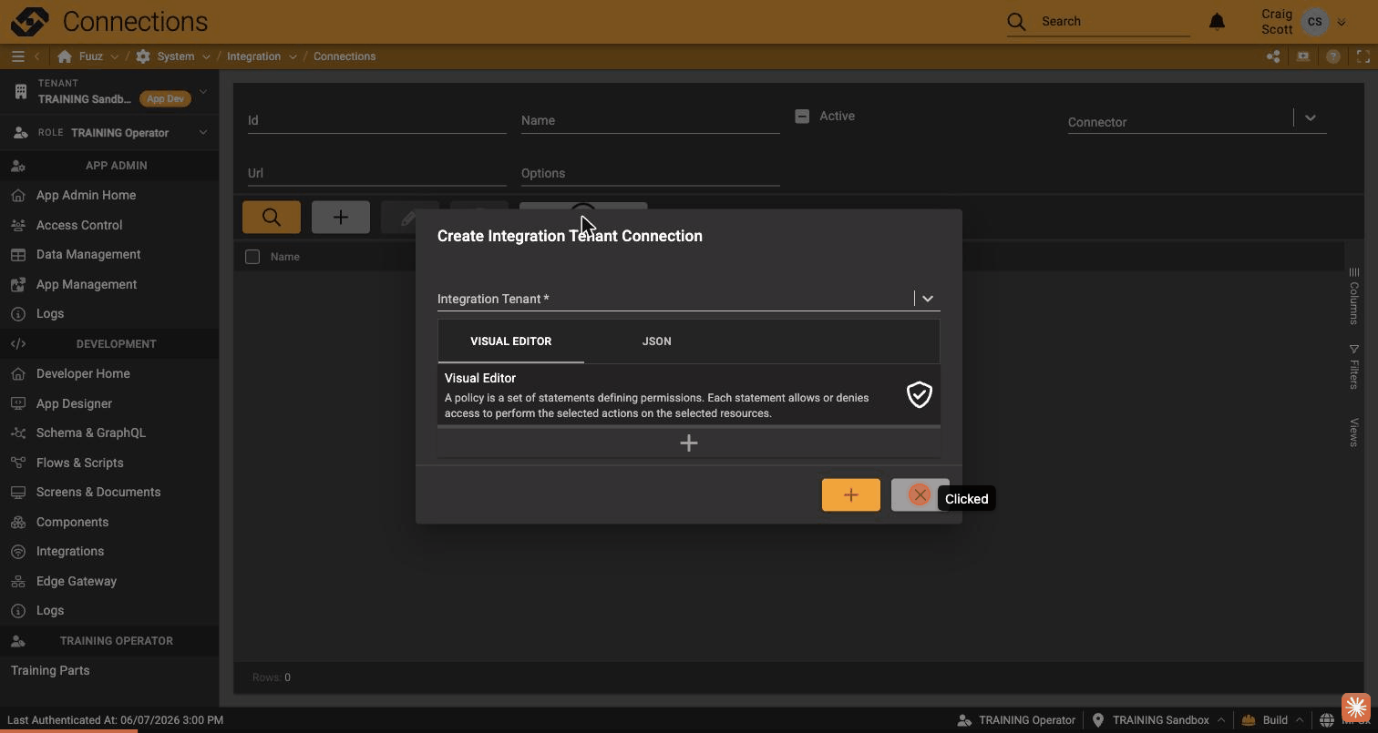 Connect tenant