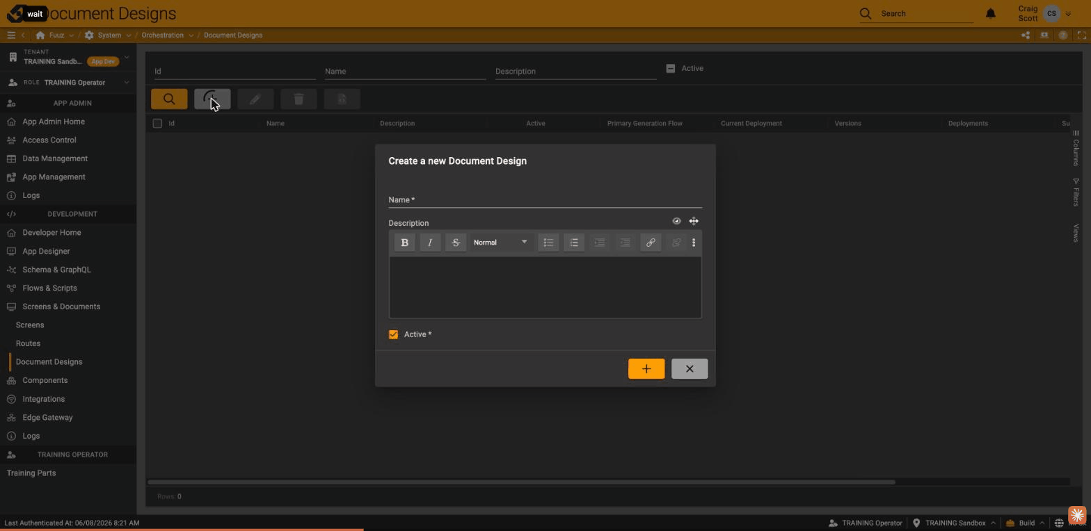 Create Document Design