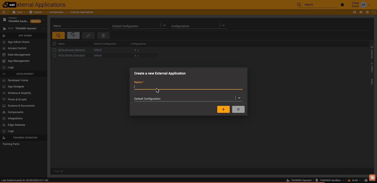 External Application