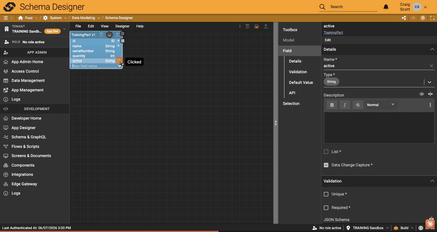 Field editor