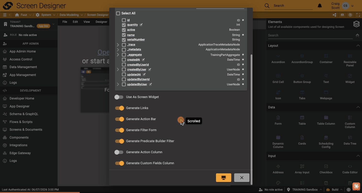 Generator toggles