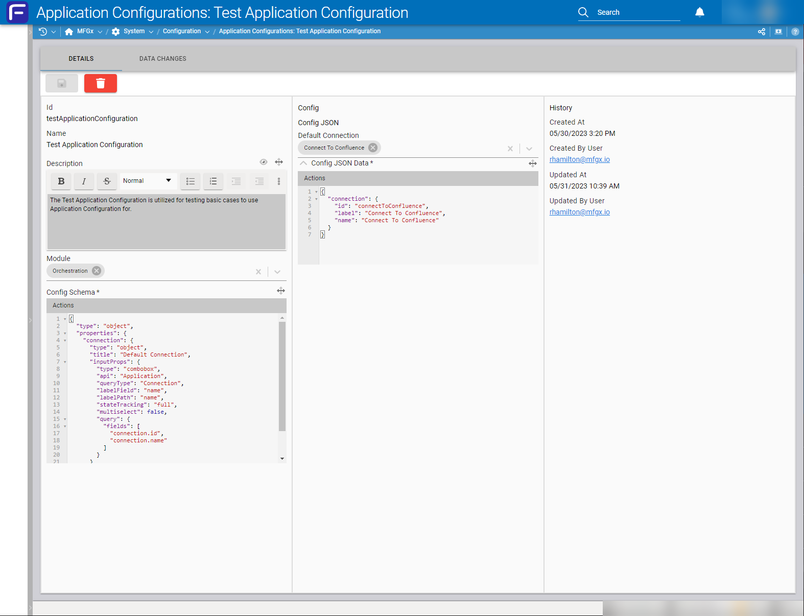 Combobox querying the Connection model