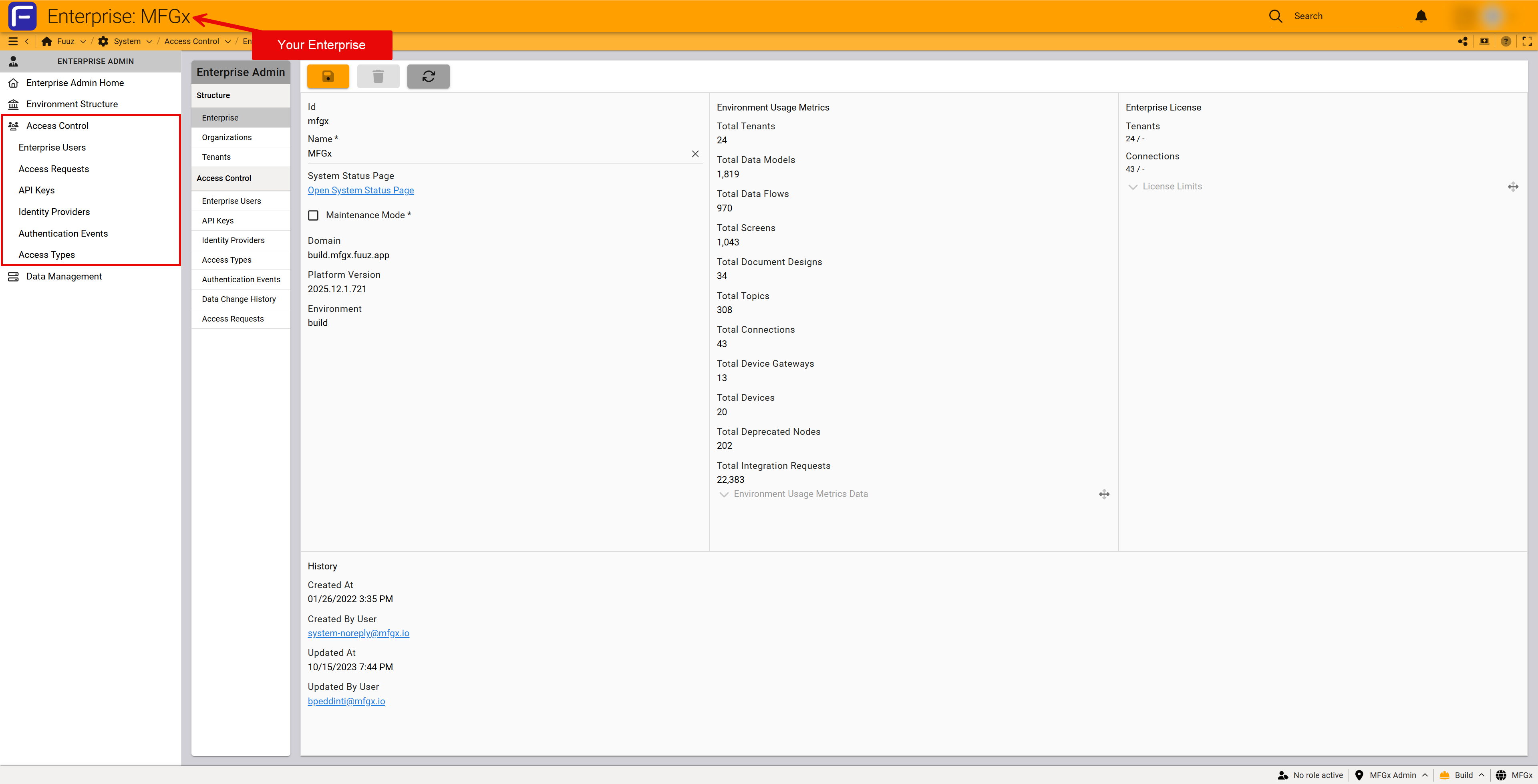Enterprise Users — New user form