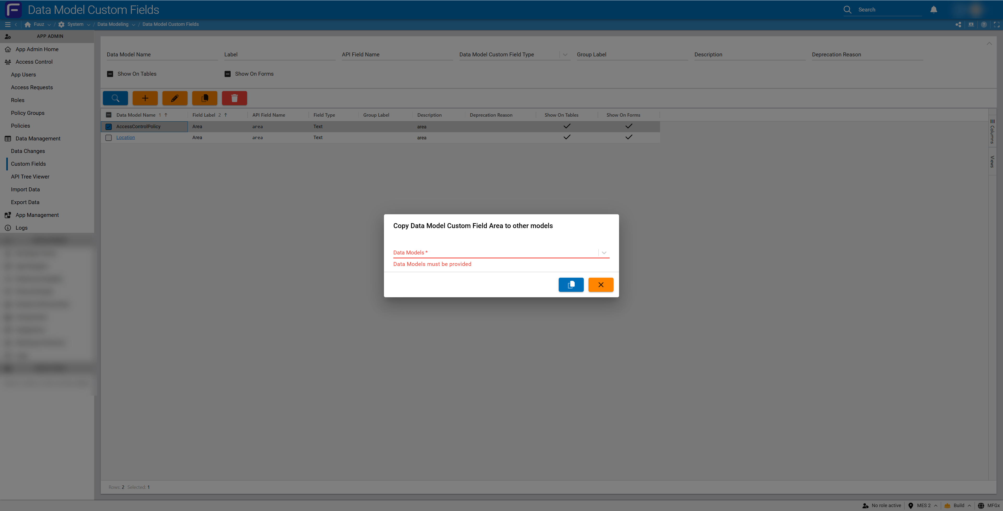 Copy custom field to other models