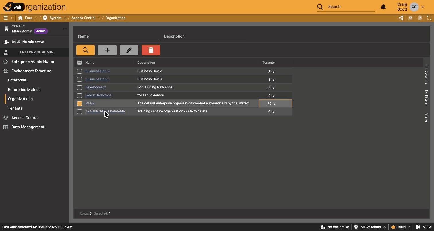 Organization detail