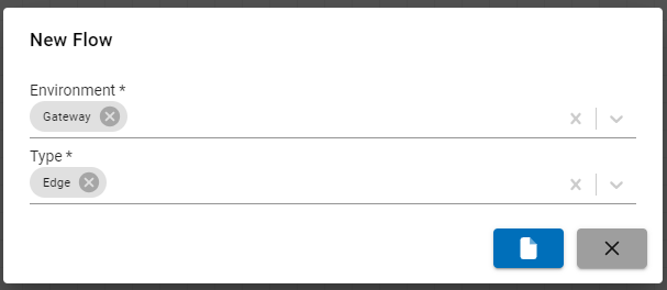 Gateway environment and Edge type selection