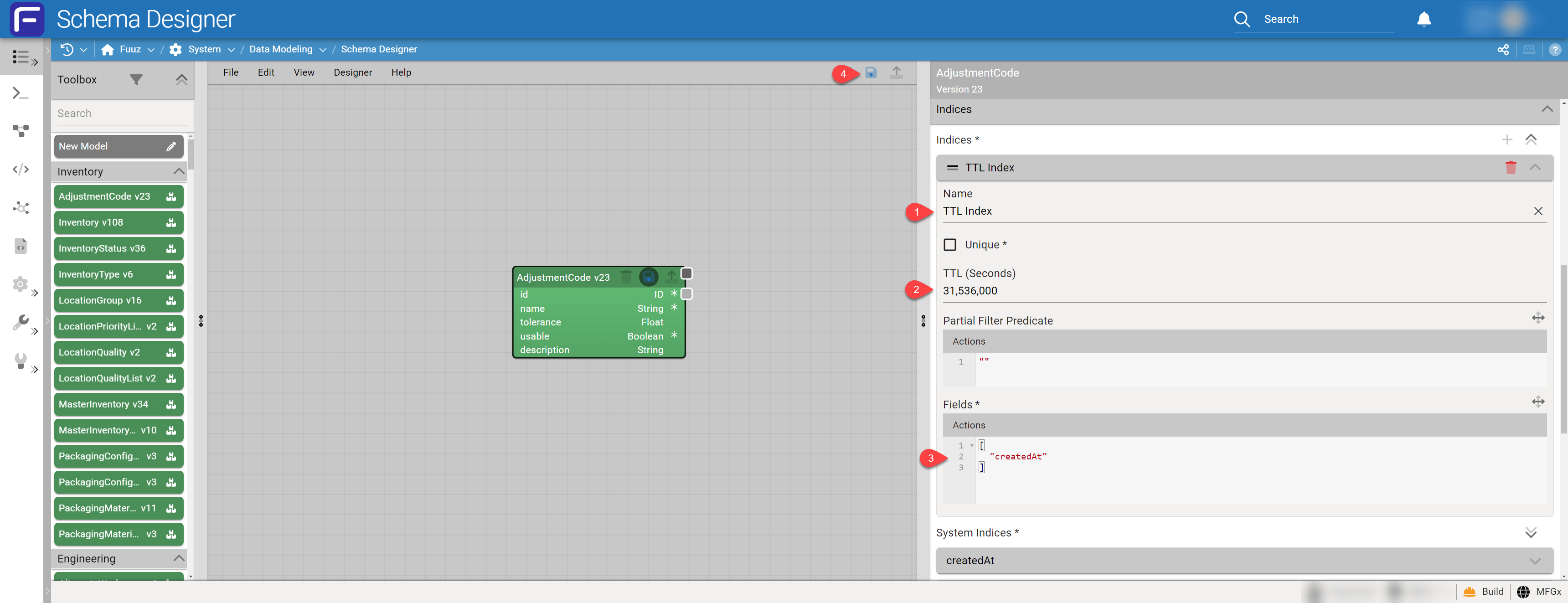 Custom index TTL configuration