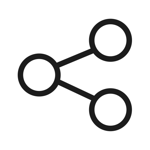 Share icon below the avatar menu