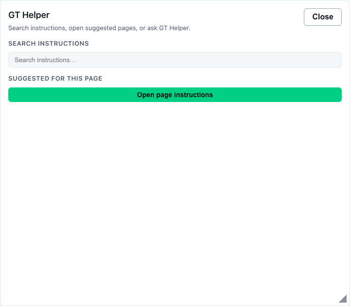 Tenant Help shelf for workflow guidance