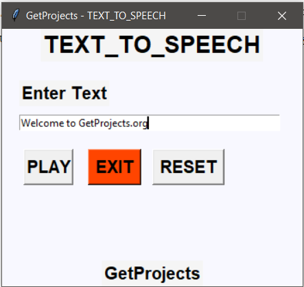 Output convert text to speech in python