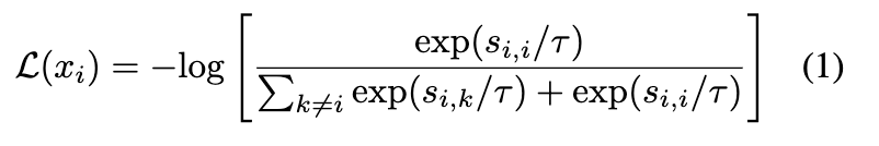 formula of infoNCE