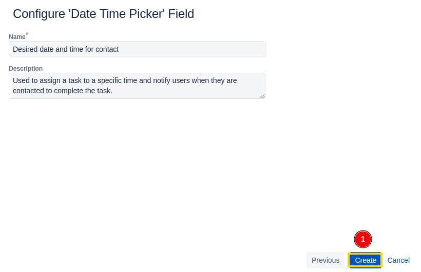 new field - description