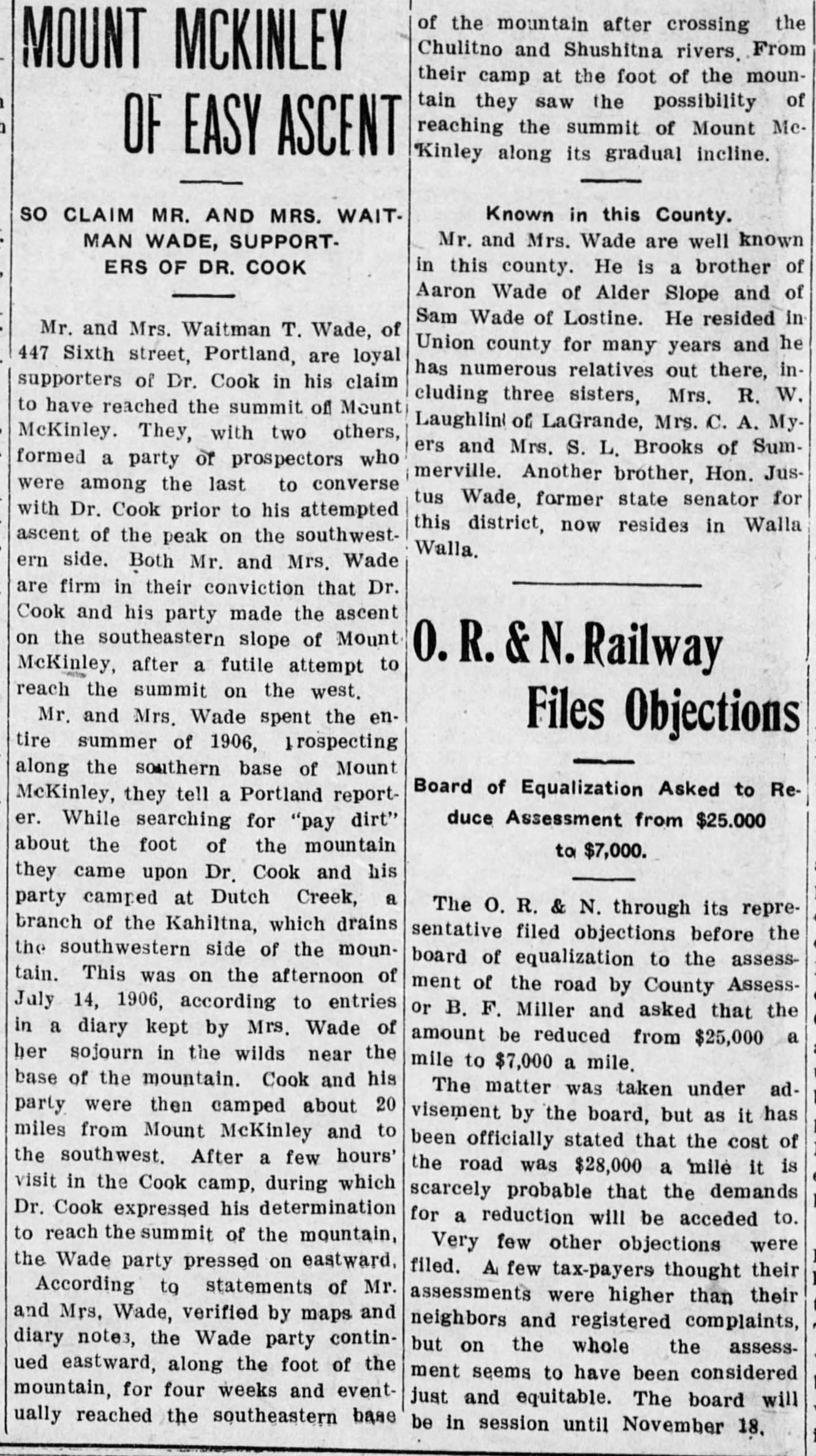 Enterprise News-Record Article - Nov 3 1909