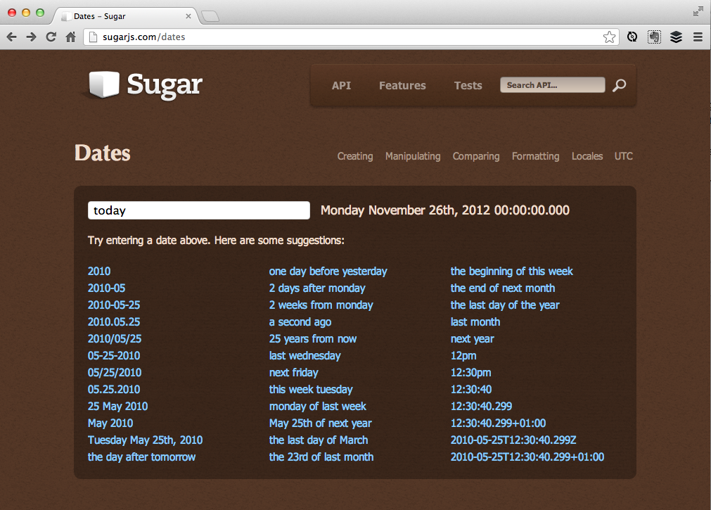 Sugar.js has an awesome date module for doing otherwise pesky:tedious:error-prone date math.png