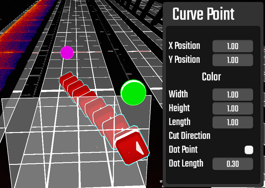 Curve Point Menu