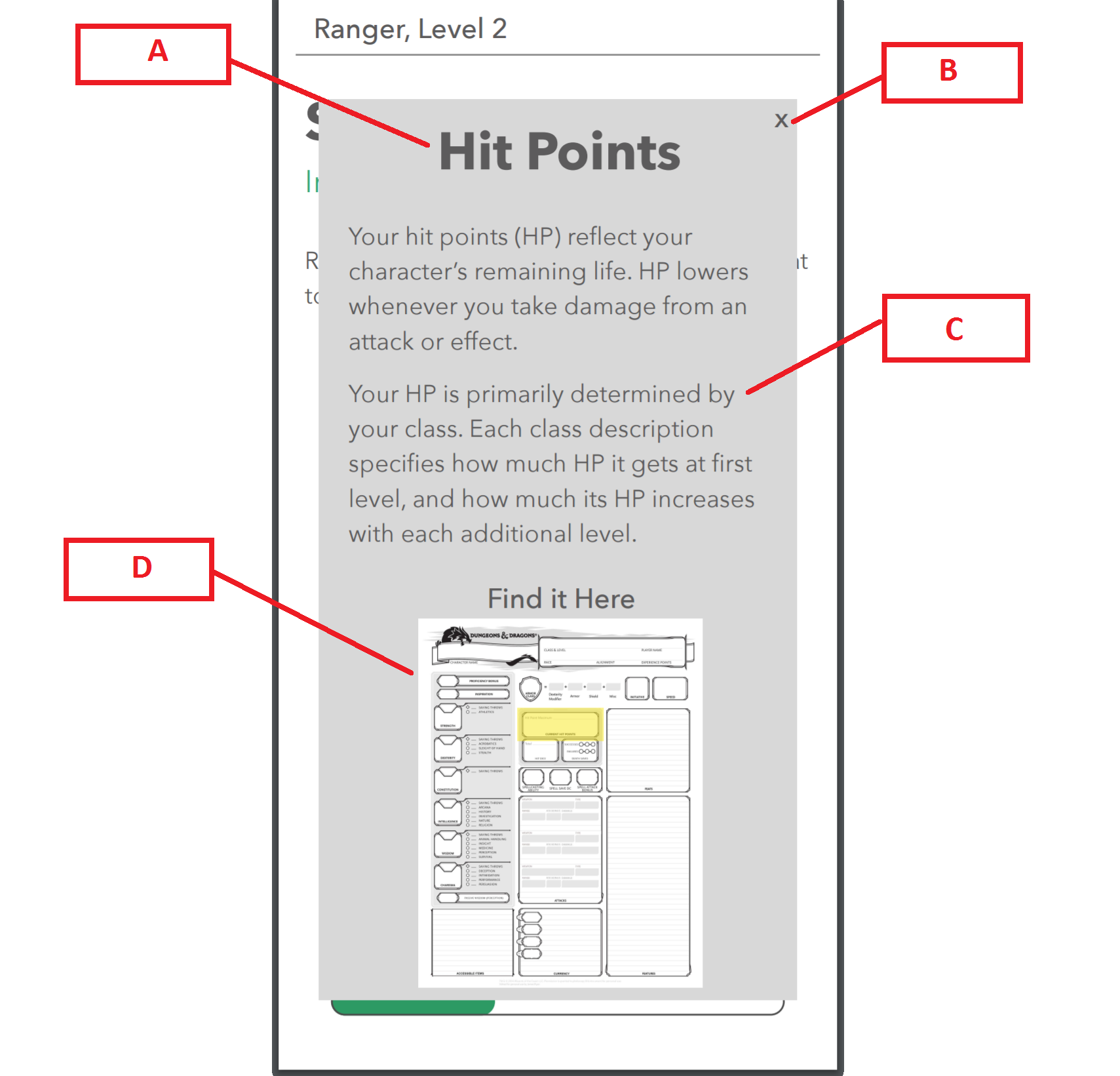 Picture of reference window