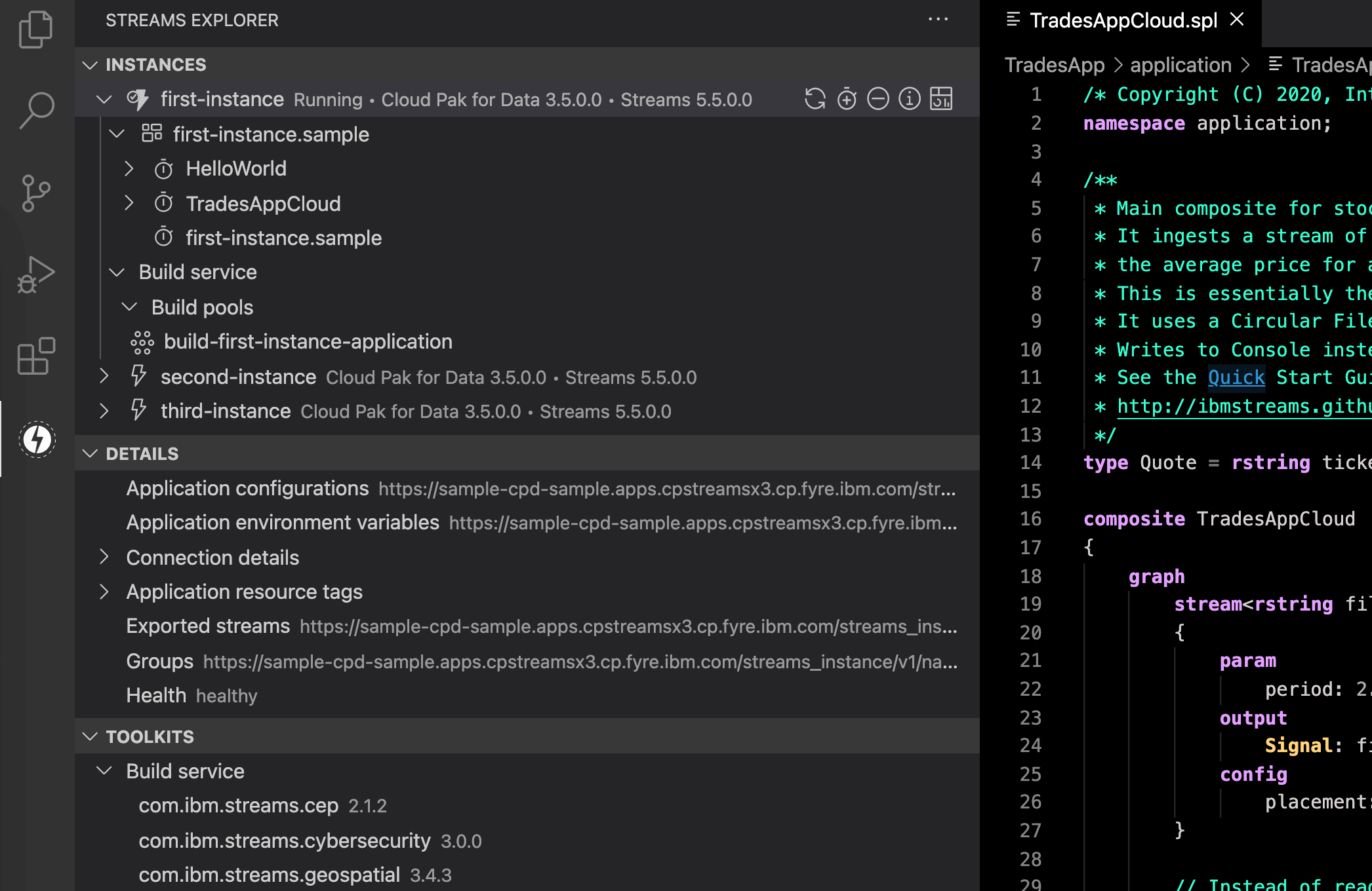 Streams Explorer