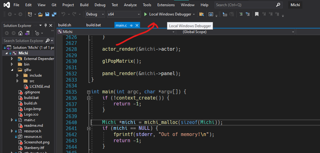 Start Debugging
