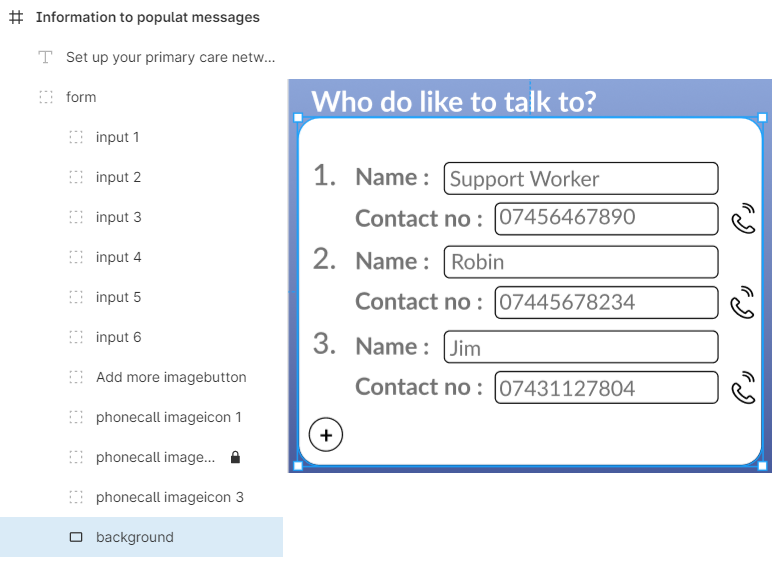 image showing a form in Figma