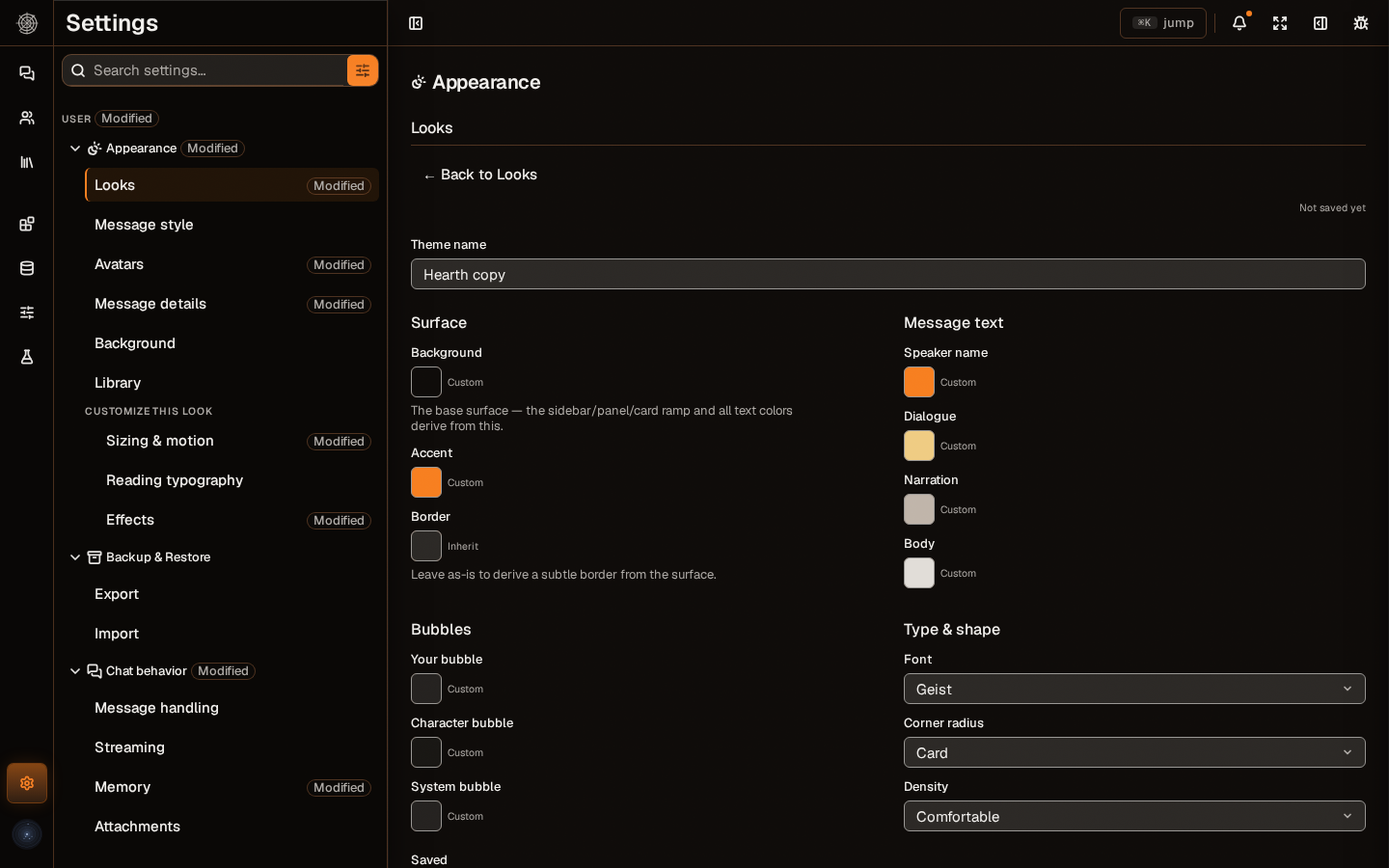 The theme builder