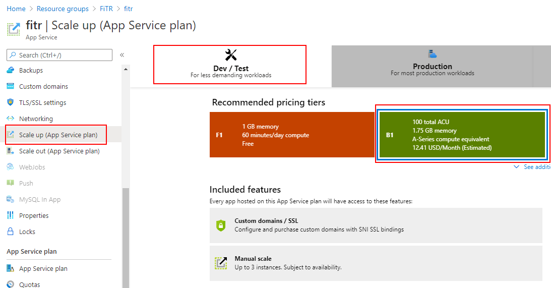 Azure App Service Plan