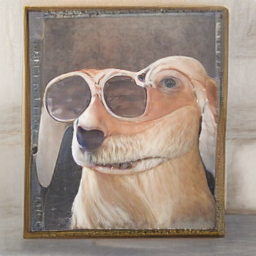 a painting of a dog with sunglasses in the frame_2.png