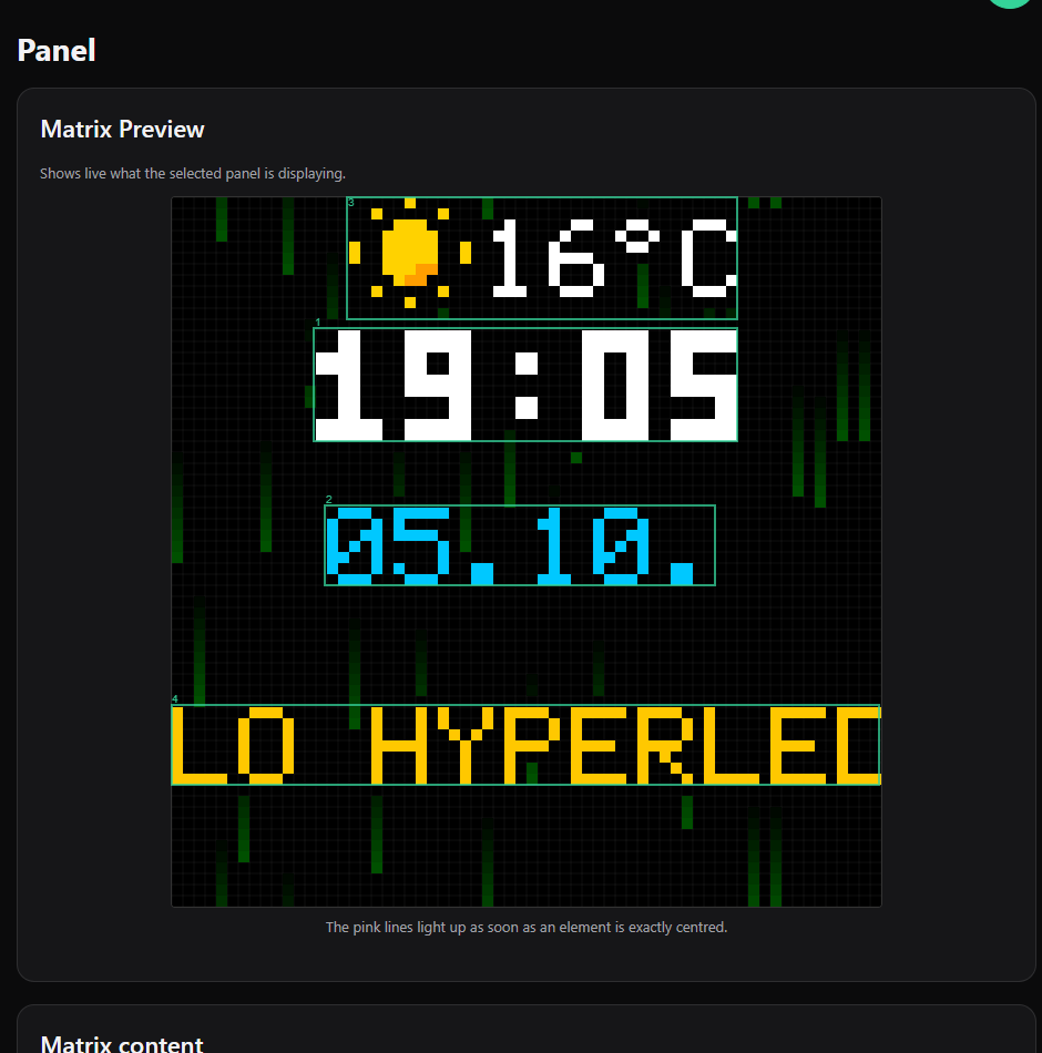 The panel page