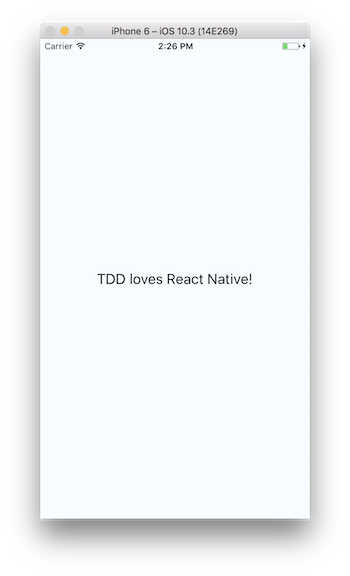 TDD loves React Native