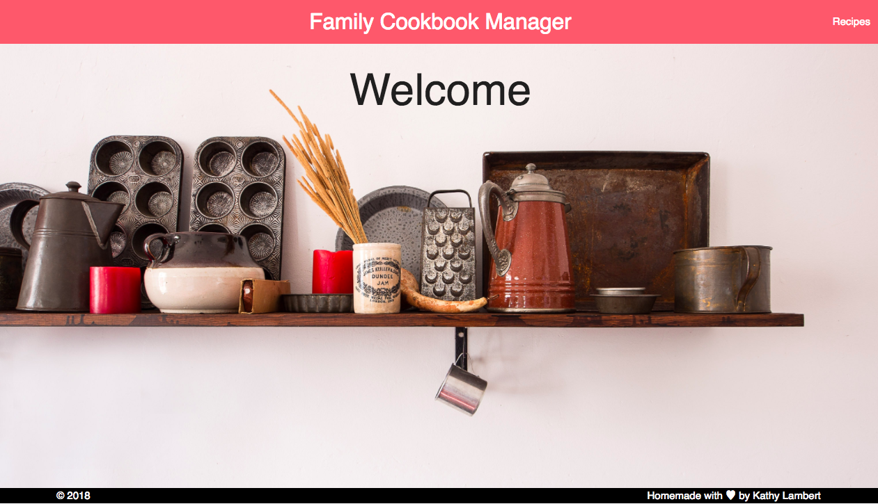 Family Cookbook Manager