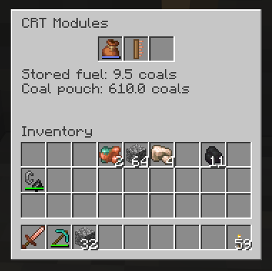 The module screen