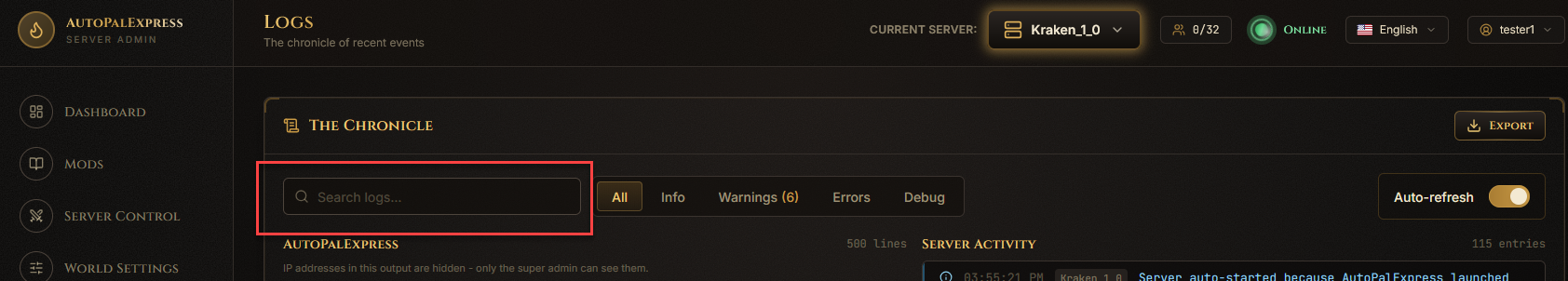 Search box