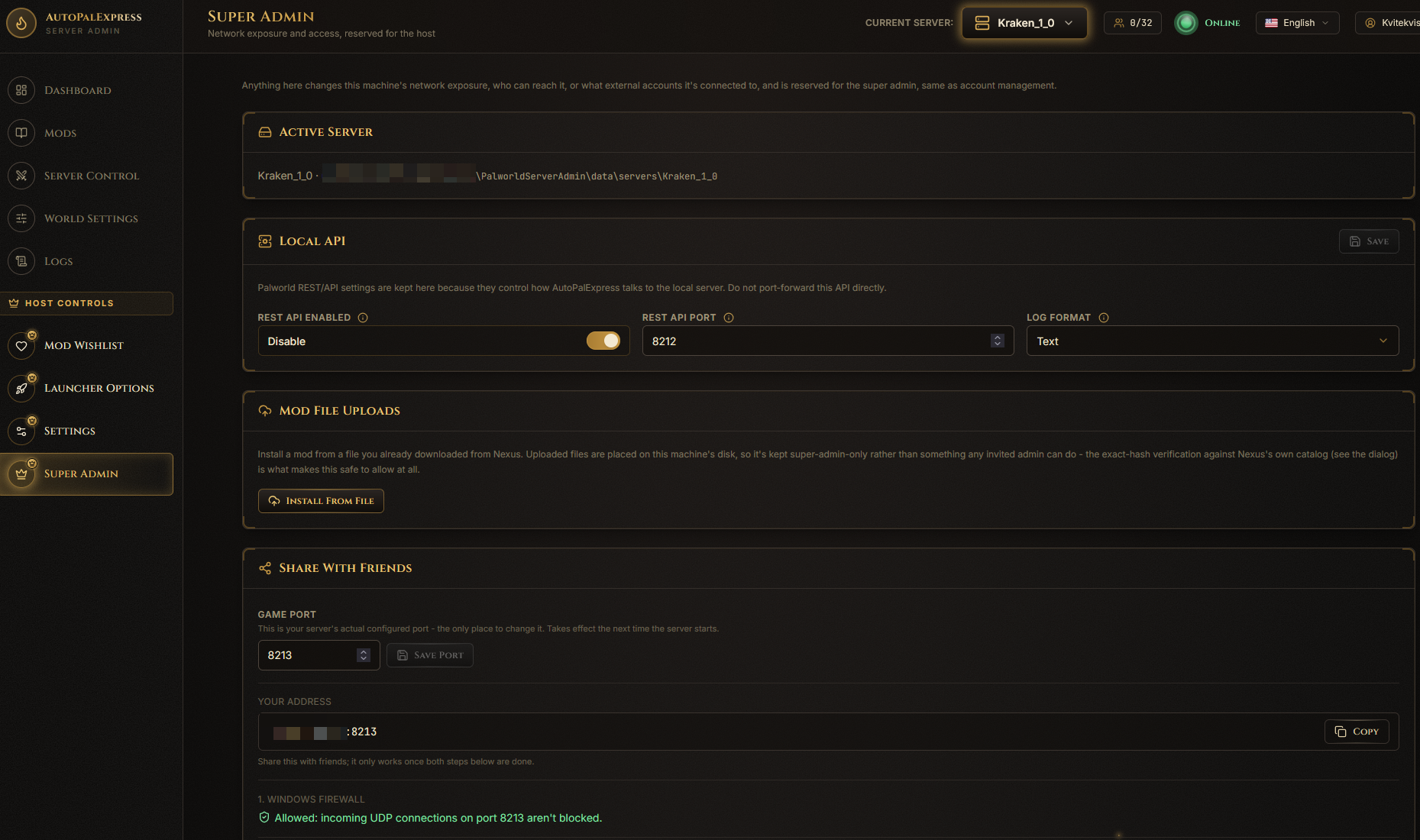 Full Super Admin page