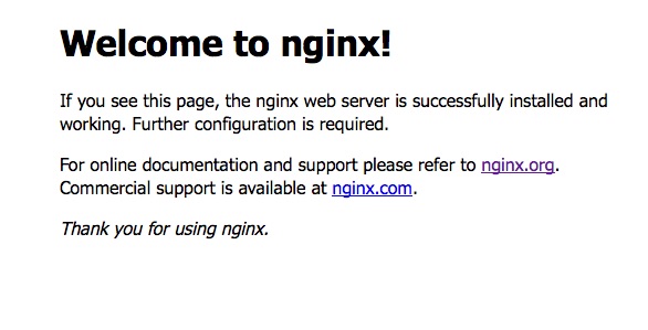 Nginx Default Page