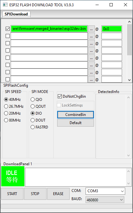 screenshot flash settings