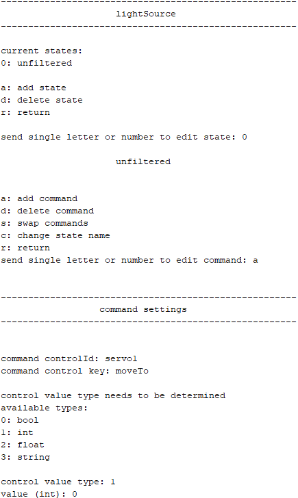 screenshot adding command to state