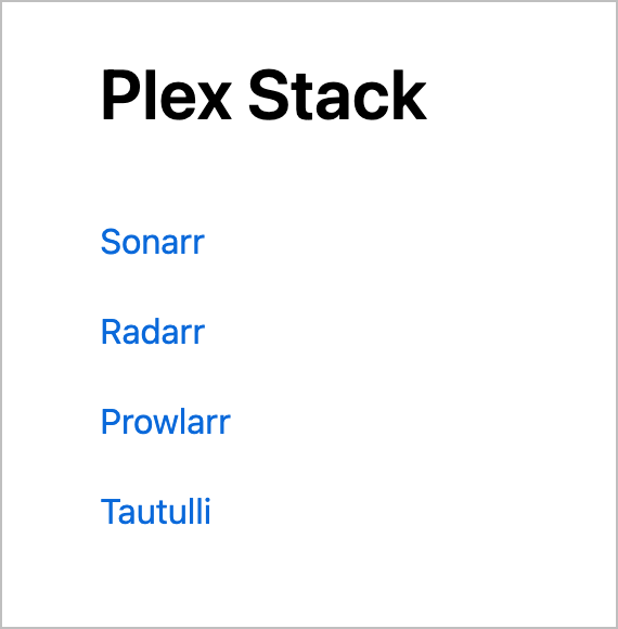 Landing page rendered in browser