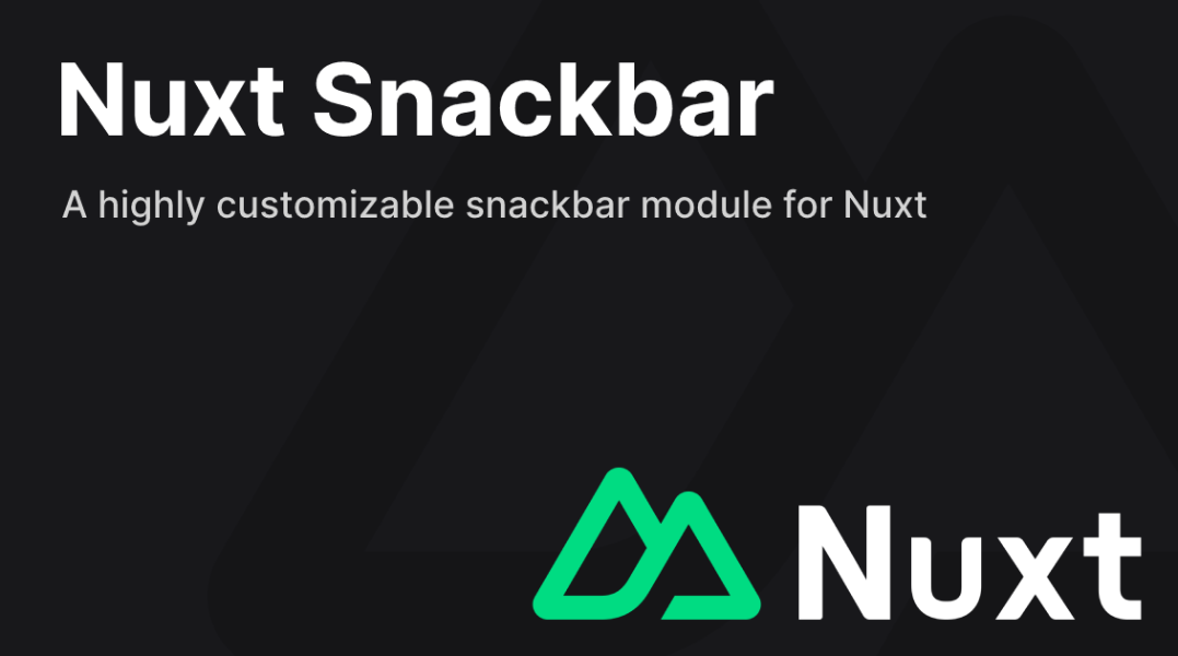 Nuxt Snackbar