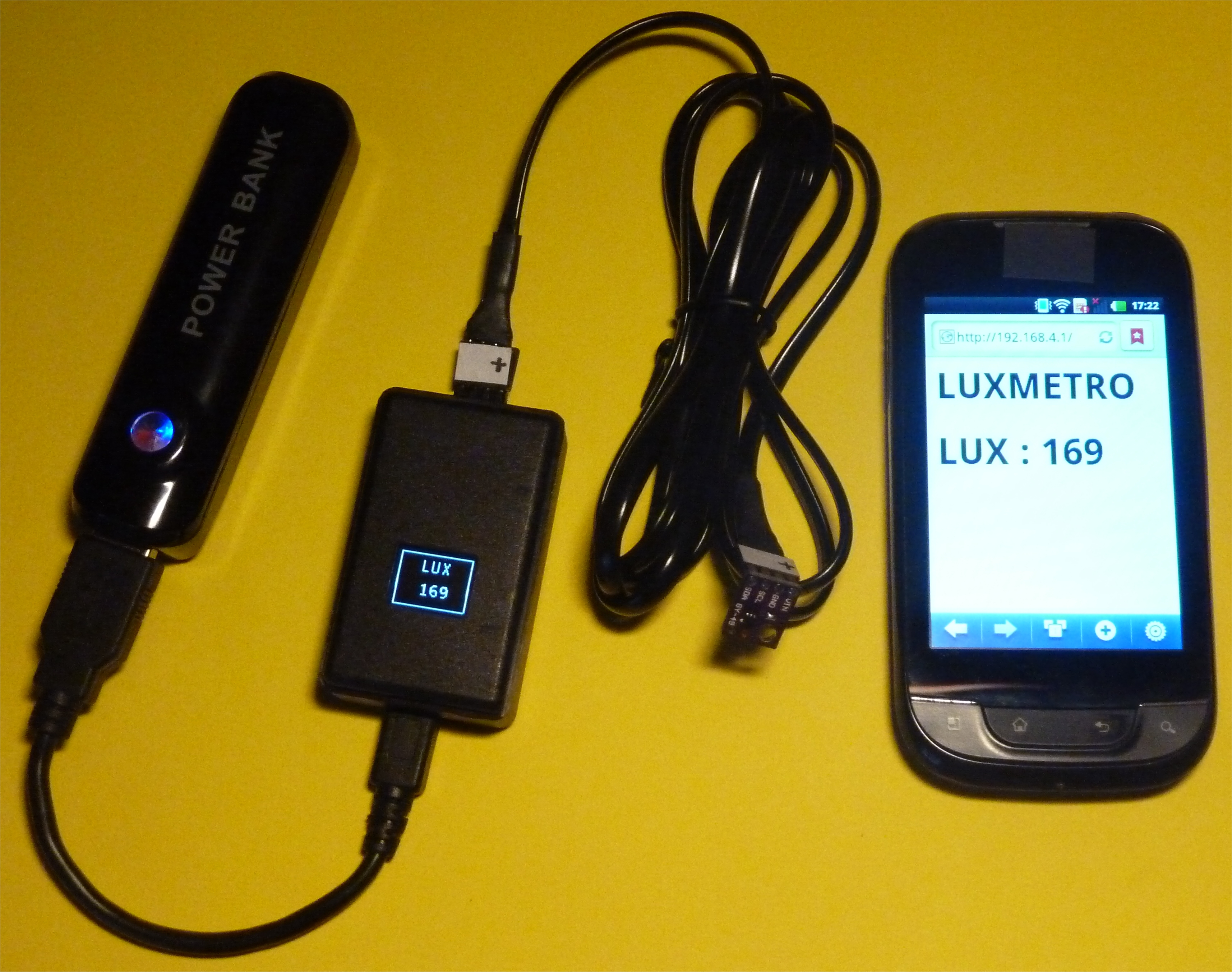 Luxmetro WiFi WeMos D1 mini